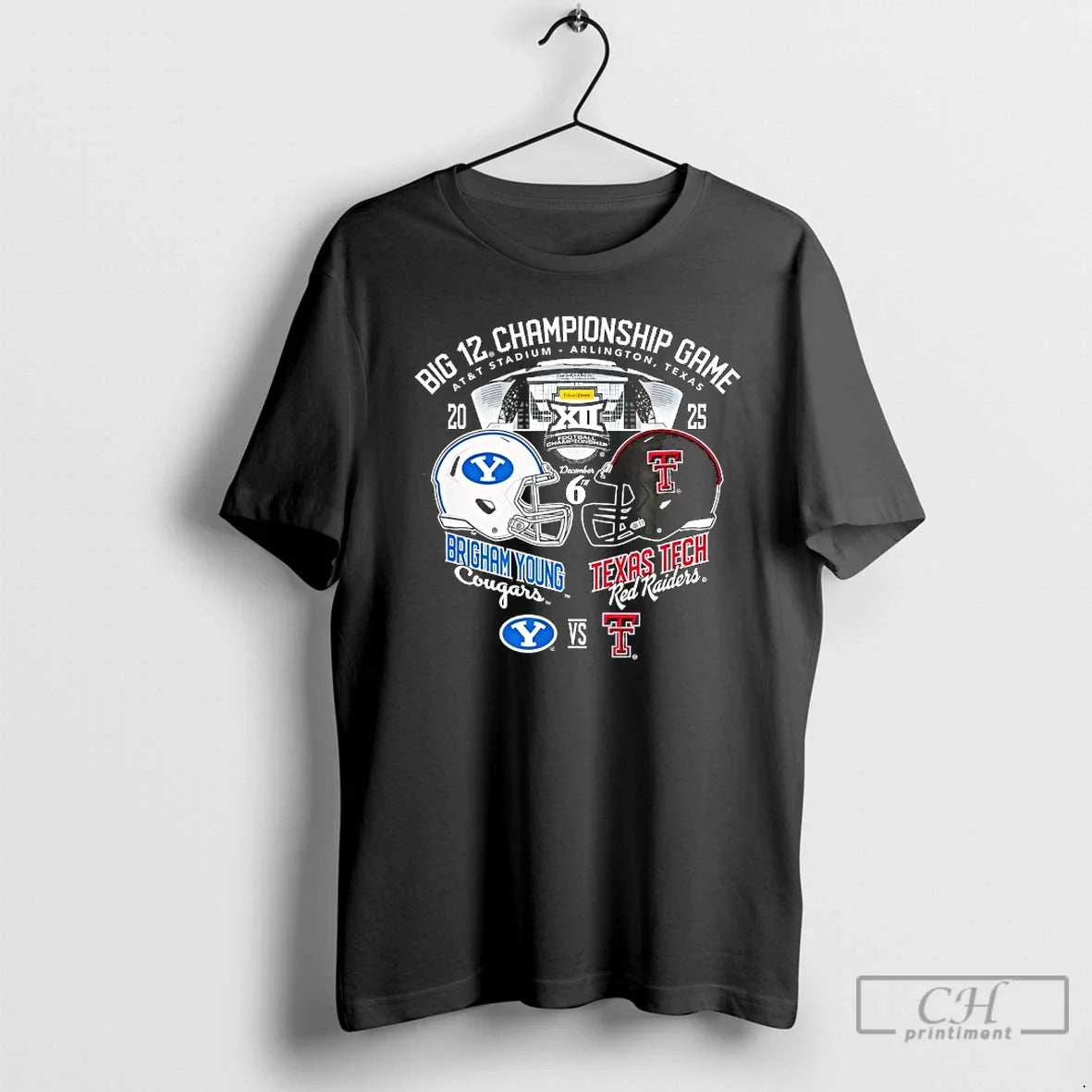 Classic Texas Tech Red Raiders X Byu Cougars Big 12 - Adult & Kids T-Shirts, Sweatshirts & Hoodies apparel design preview 1