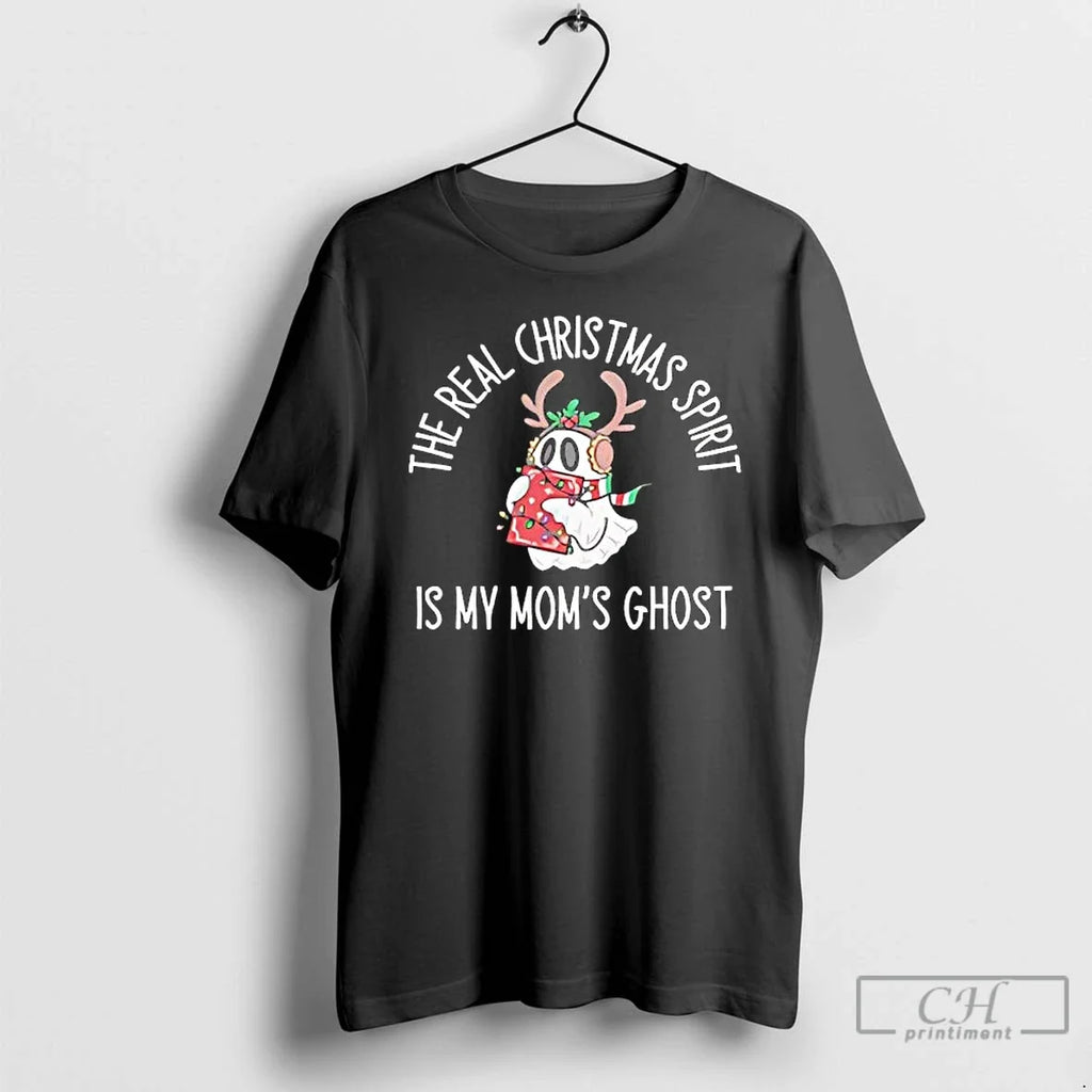 Classic Real Spirit Is My Moms Ghost - Adult & Kids T-Shirts, Sweatshirts & Hoodies apparel design preview 1