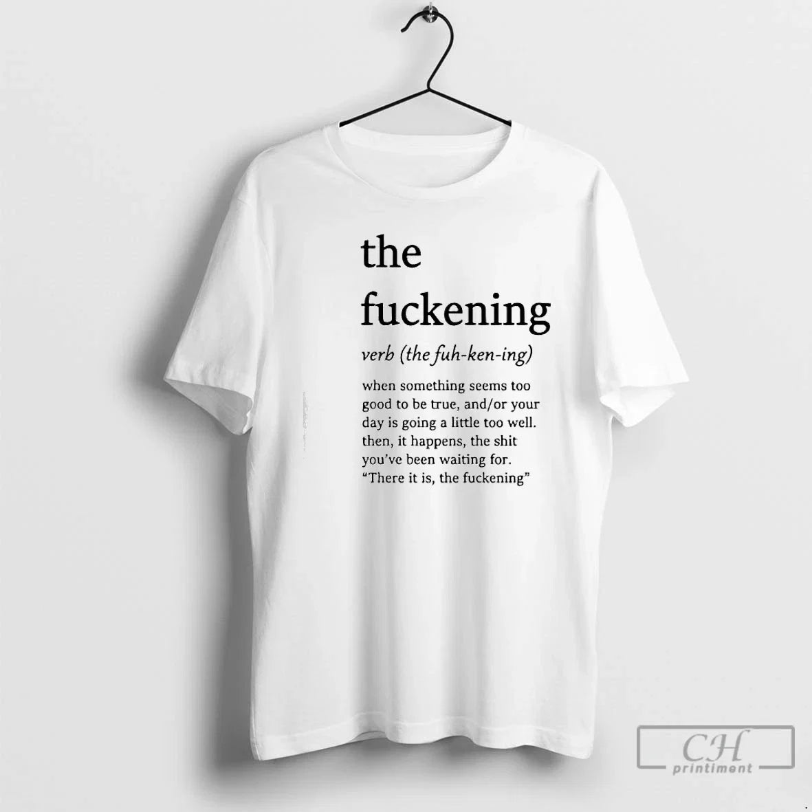 Classic Fuckening Fuh Ken Ing Verb - Adult & Kids T-Shirts, Sweatshirts & Hoodies apparel design preview 1