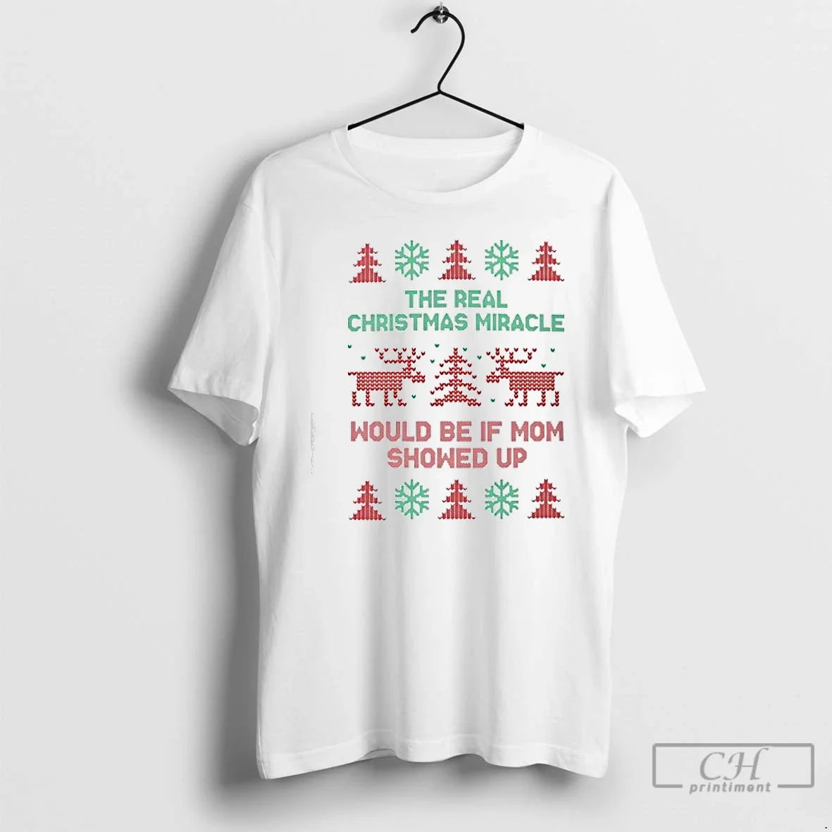 Classic Real Miracle Would Be If Dad Showed Up Ugly - Adult & Kids T-Shirts, Sweatshirts & Hoodies apparel design preview 1