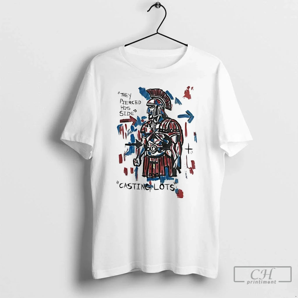 Classic They Pierced His Side Casting Lots - Adult & Kids T-Shirts, Sweatshirts & Hoodies apparel design preview 1