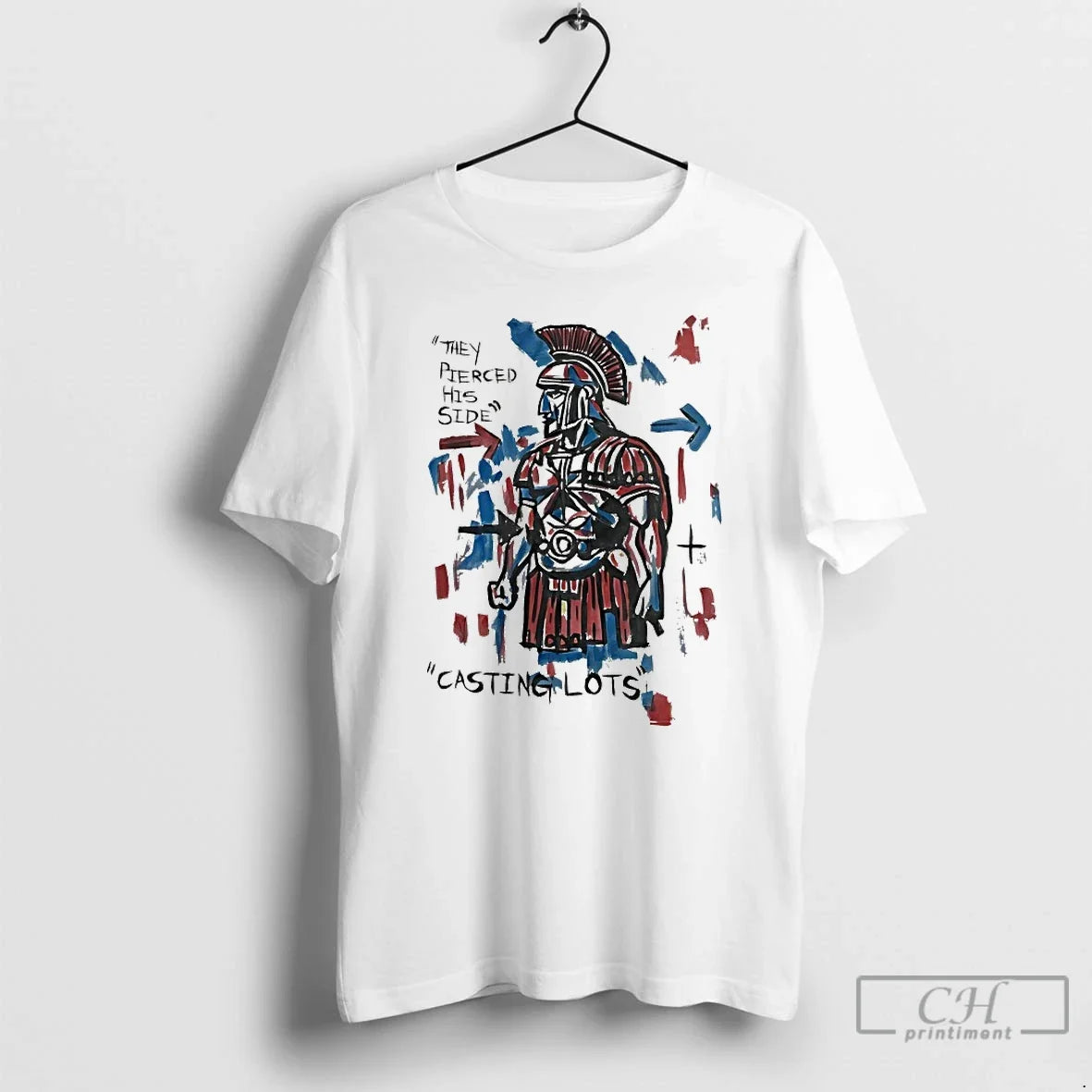 Classic They Pierced His Side Casting Lots - Adult & Kids T-Shirts, Sweatshirts & Hoodies apparel design preview 1