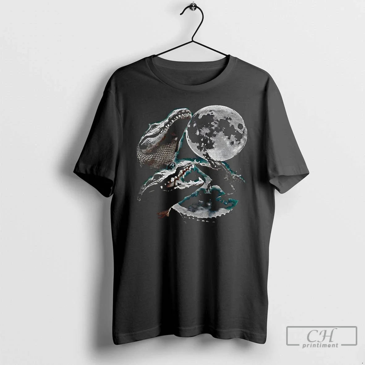 Classic Three Alligator Moon Funny Meme - Adult & Kids T-Shirts, Sweatshirts & Hoodies apparel design preview 1