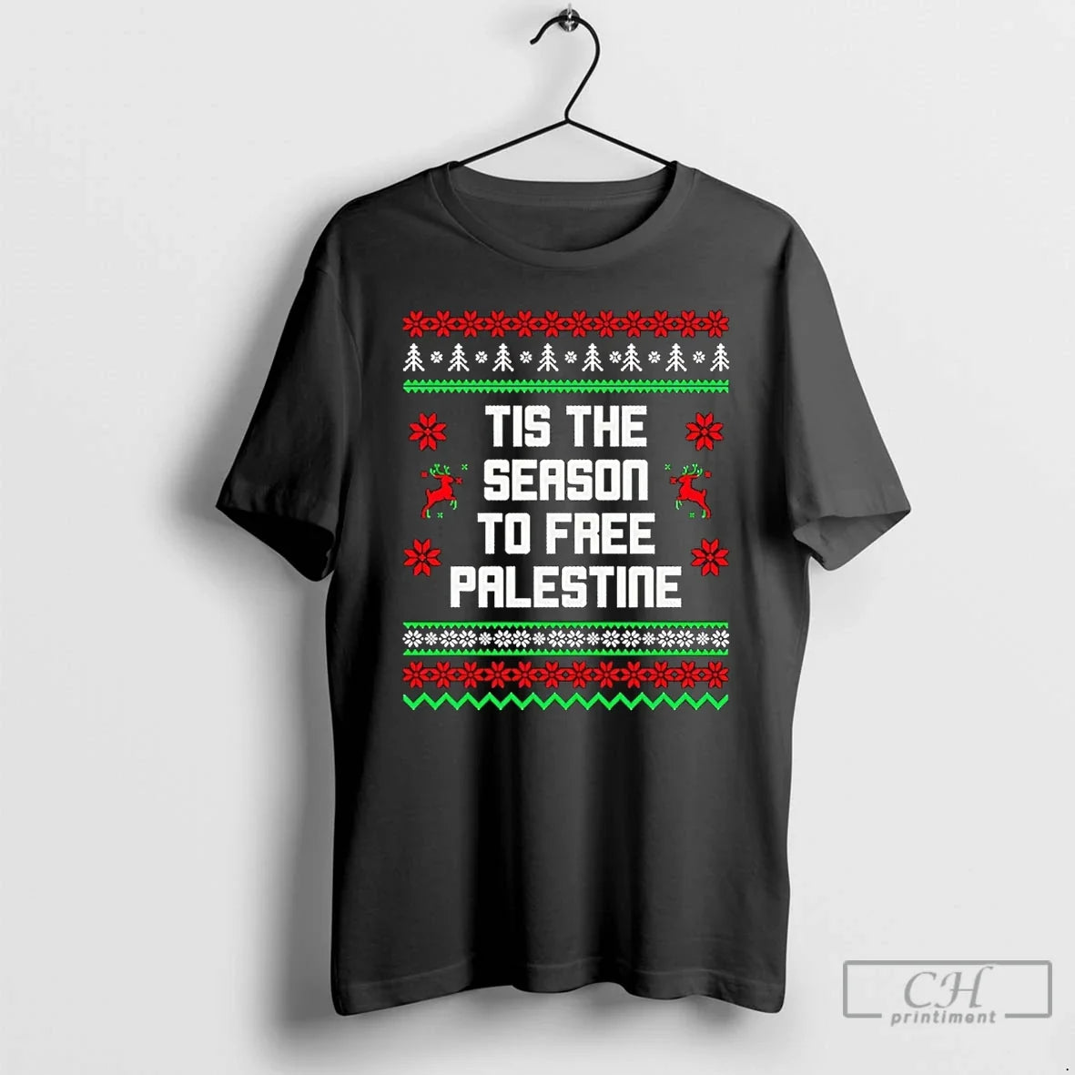 Classic Tis Season Free Palestine Ugly - Adult & Kids T-Shirts, Sweatshirts & Hoodies apparel design preview 1
