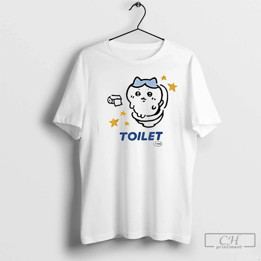 Classic Toilet Time Chikawa Meme - Adult & Kids T-Shirts, Sweatshirts & Hoodies apparel design preview 1