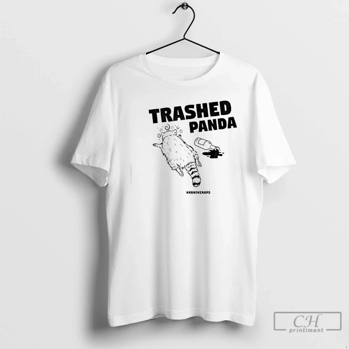 Classic Trash Panda Racoon Gets Drunk - Adult & Kids T-Shirts, Sweatshirts & Hoodies apparel design preview 1