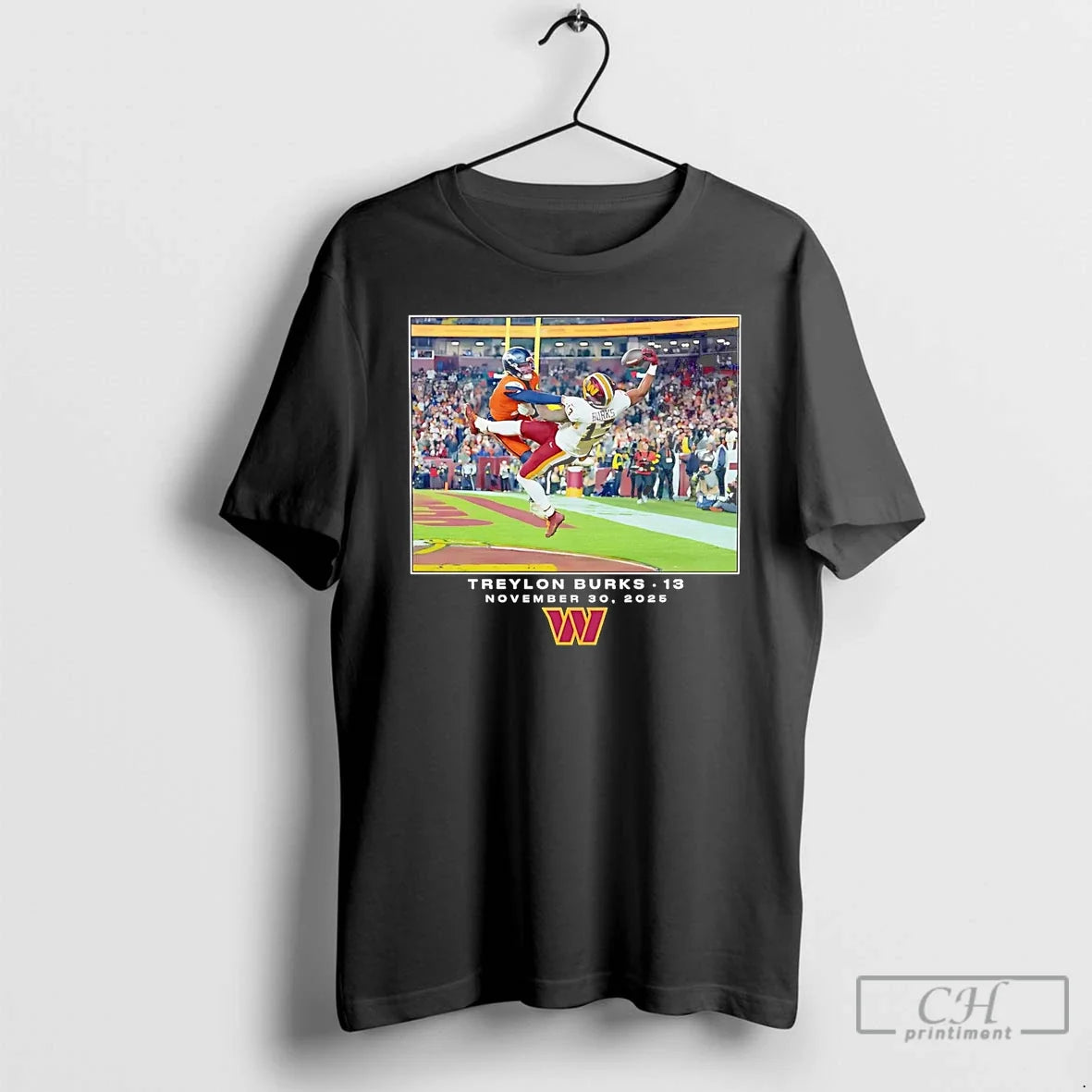 Classic Treylon Burks Moment Photo 2025 Washington - Adult & Kids T-Shirts, Sweatshirts & Hoodies apparel design preview 1