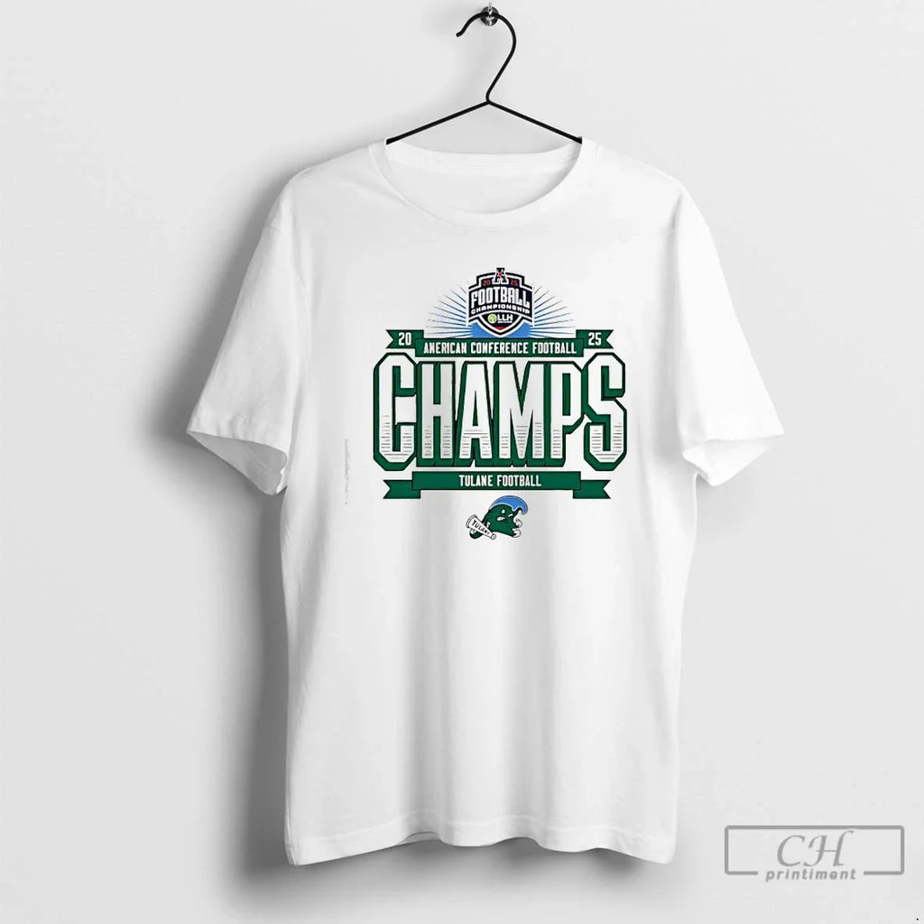 Classic Tulane Football 2025 Amercan Conference - Adult & Kids T-Shirts, Sweatshirts & Hoodies apparel design preview 1