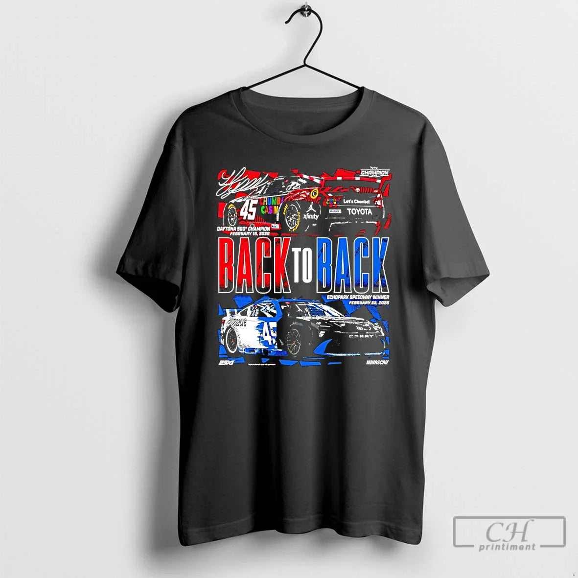 Classic Tyler Reddick Back To Wins Daytona 500 - Adult & Kids T-Shirts, Sweatshirts & Hoodies apparel design preview 1