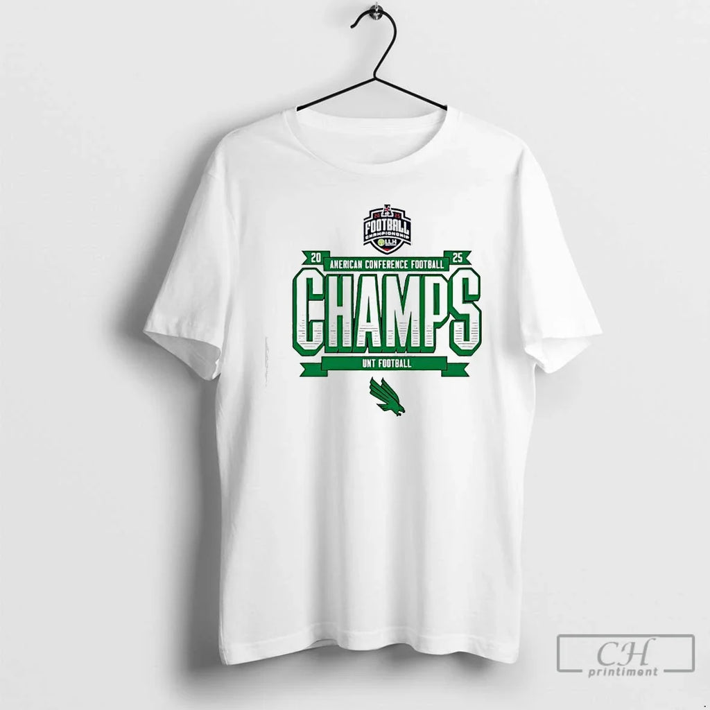 Classic Unt Football 2025 Amercan Conference Champs - Adult & Kids T-Shirts, Sweatshirts & Hoodies apparel design preview 1