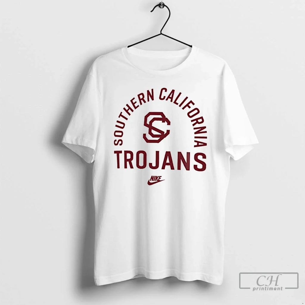 Classic Usc Trojans Cardinal Legacy Arched Logo - Adult & Kids T-Shirts, Sweatshirts & Hoodies apparel design preview 1