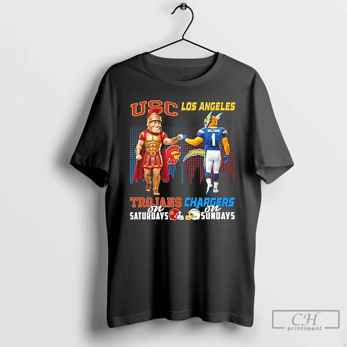 Classic Usc Trojans Saturdays Vs Los Angeles Chargers - Adult & Kids T-Shirts, Sweatshirts & Hoodies apparel design preview 1