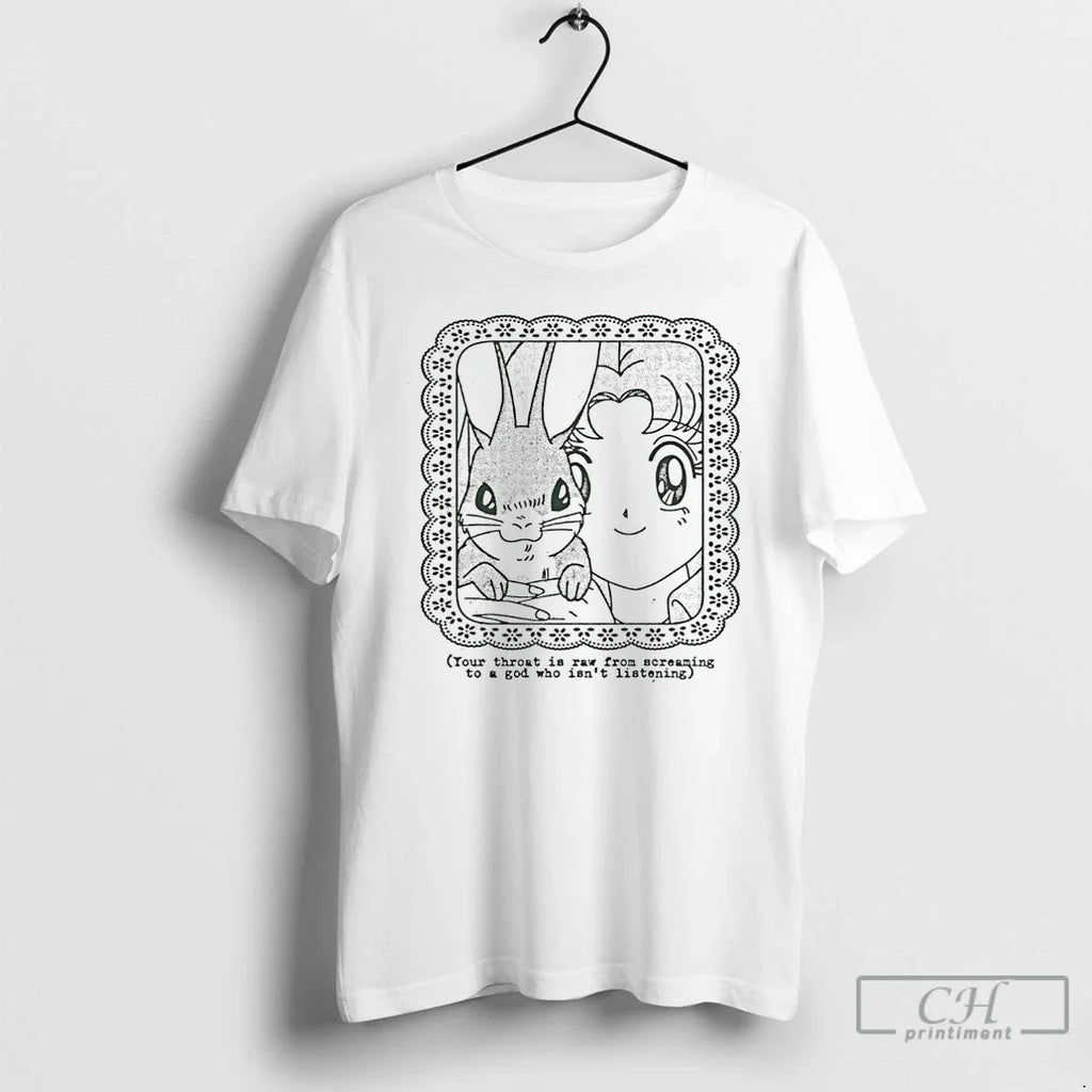 Classic Usagi Tsukino Bunny Your Throat Is Raw - Adult & Kids T-Shirts, Sweatshirts & Hoodies apparel design preview 1