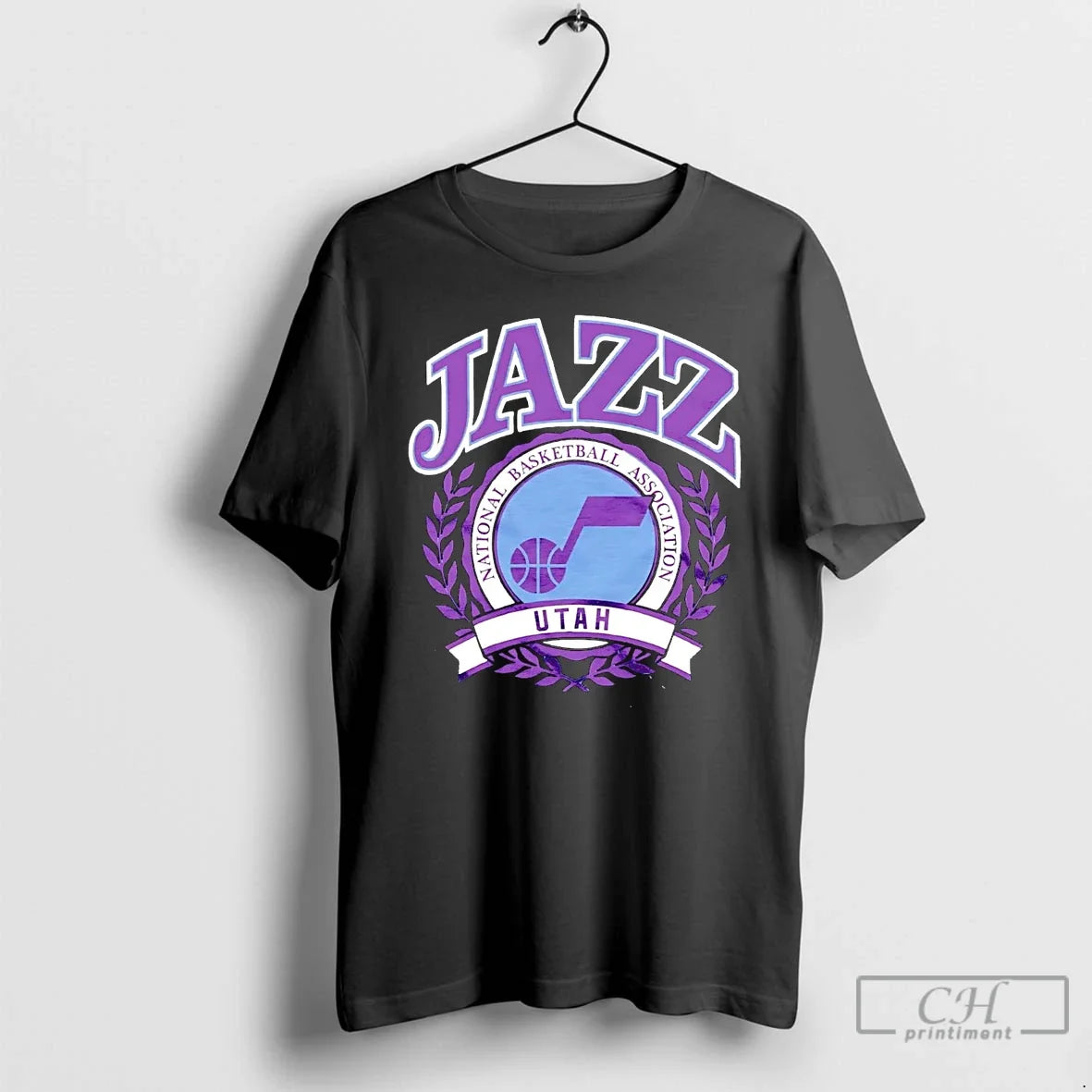 Classic Utah Jazz Nba Crest - Adult & Kids T-Shirts, Sweatshirts & Hoodies apparel design preview 1
