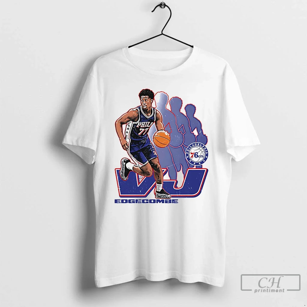 Classic Vj Edgecombe Philadelphia 76ers Retro - Adult & Kids T-Shirts, Sweatshirts & Hoodies apparel design preview 1