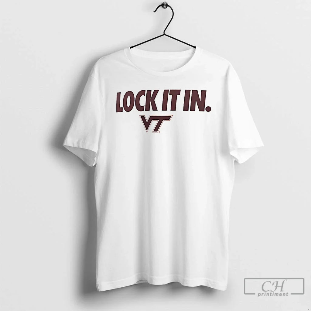 Classic Virginia Tech Hokies Lock It In 2026 - Adult & Kids T-Shirts, Sweatshirts & Hoodies apparel design preview 1