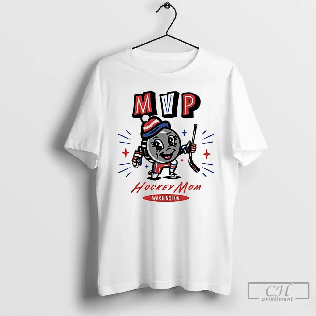 Classic Washington Capitals 2025 Mvp Hockey Mom - Adult & Kids T-Shirts, Sweatshirts & Hoodies apparel design preview 1