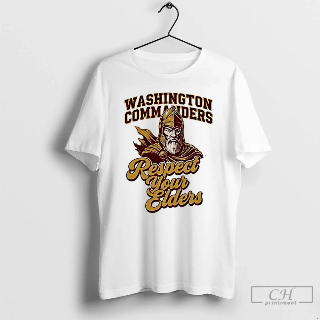 Classic Washington Commanders Respect Your Elders - Adult & Kids T-Shirts, Sweatshirts & Hoodies apparel design preview 1