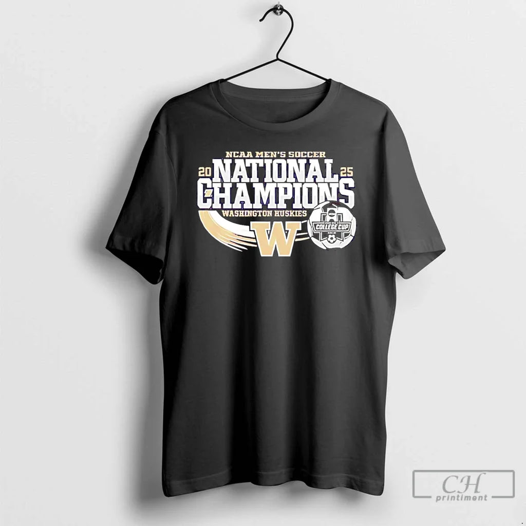 Classic Washington Huskies 2025 Soccer National - Adult & Kids T-Shirts, Sweatshirts & Hoodies apparel design preview 1