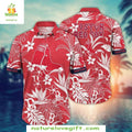 Boston Red Sox Hawaiian Classic White Floral MLB - Adult & Kids T-Shirts, Sweatshirts & Hoodies apparel design preview 1