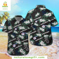 White Sox Hawaiian Black Tropical Floral MLB Baseball - Adult & Kids T-Shirts, Sweatshirts & Hoodies apparel design preview 1