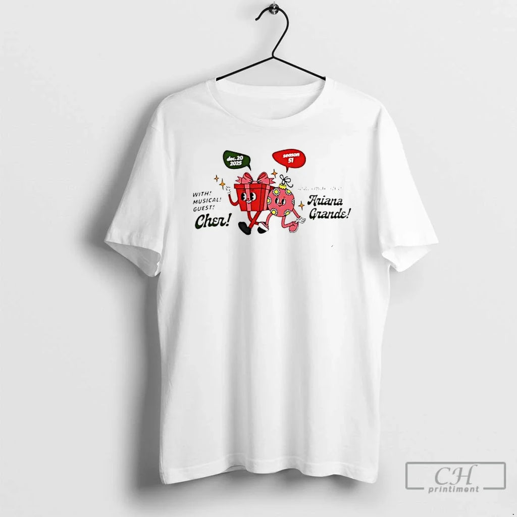 Classic Musical Guest Cher Your Host Ariana Grande - Adult & Kids T-Shirts, Sweatshirts & Hoodies apparel design preview 1