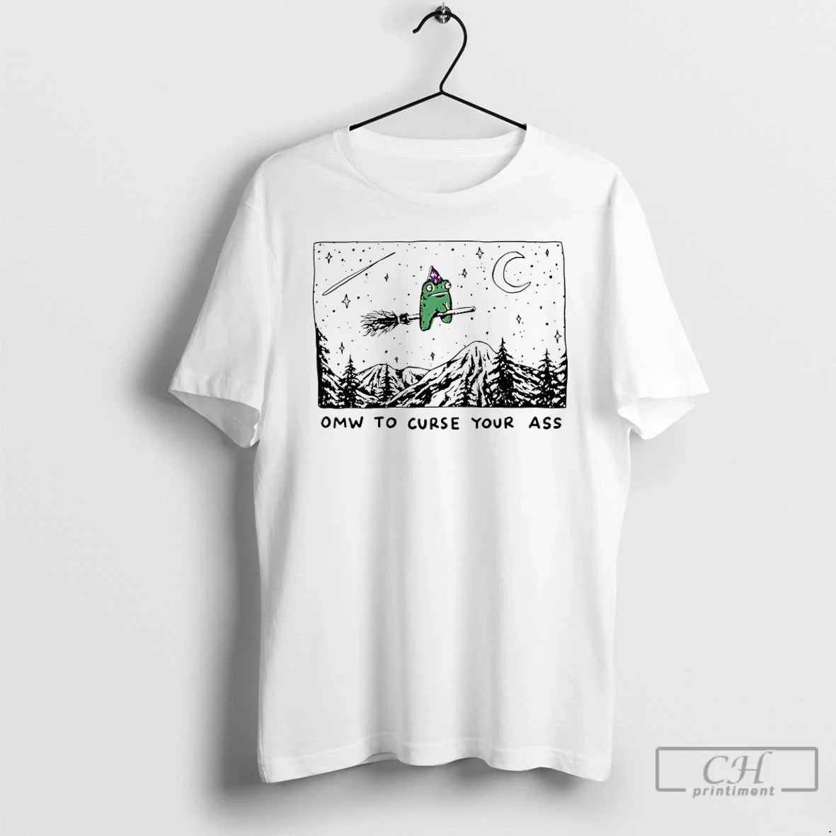 Classic Wizard Frogs Omw Curse Your Ass - Adult & Kids T-Shirts, Sweatshirts & Hoodies apparel design preview 1