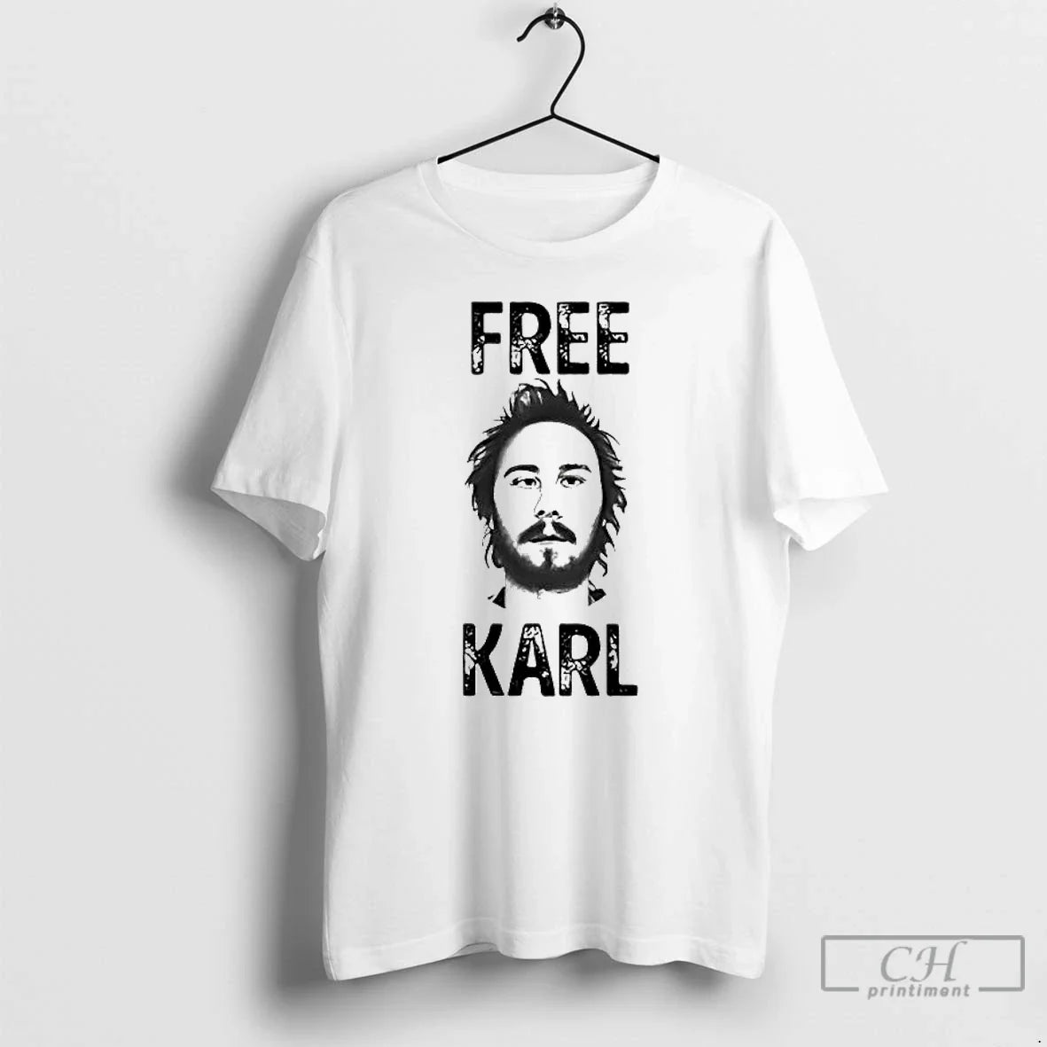 Classic Workaholics Free Karl Portrait - Adult & Kids T-Shirts, Sweatshirts & Hoodies apparel design preview 1
