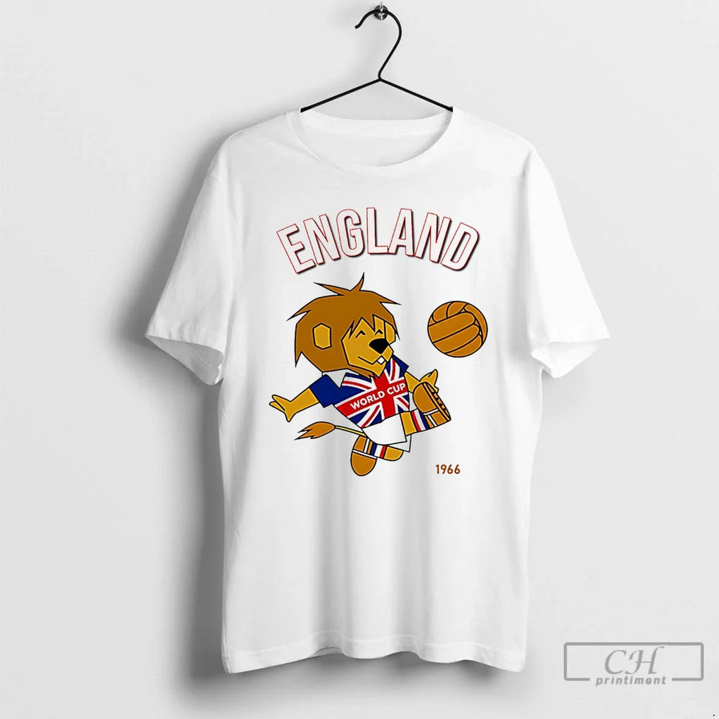 Classic World Cup Willie England 1966 Mascot - Adult & Kids T-Shirts, Sweatshirts & Hoodies apparel design preview 1