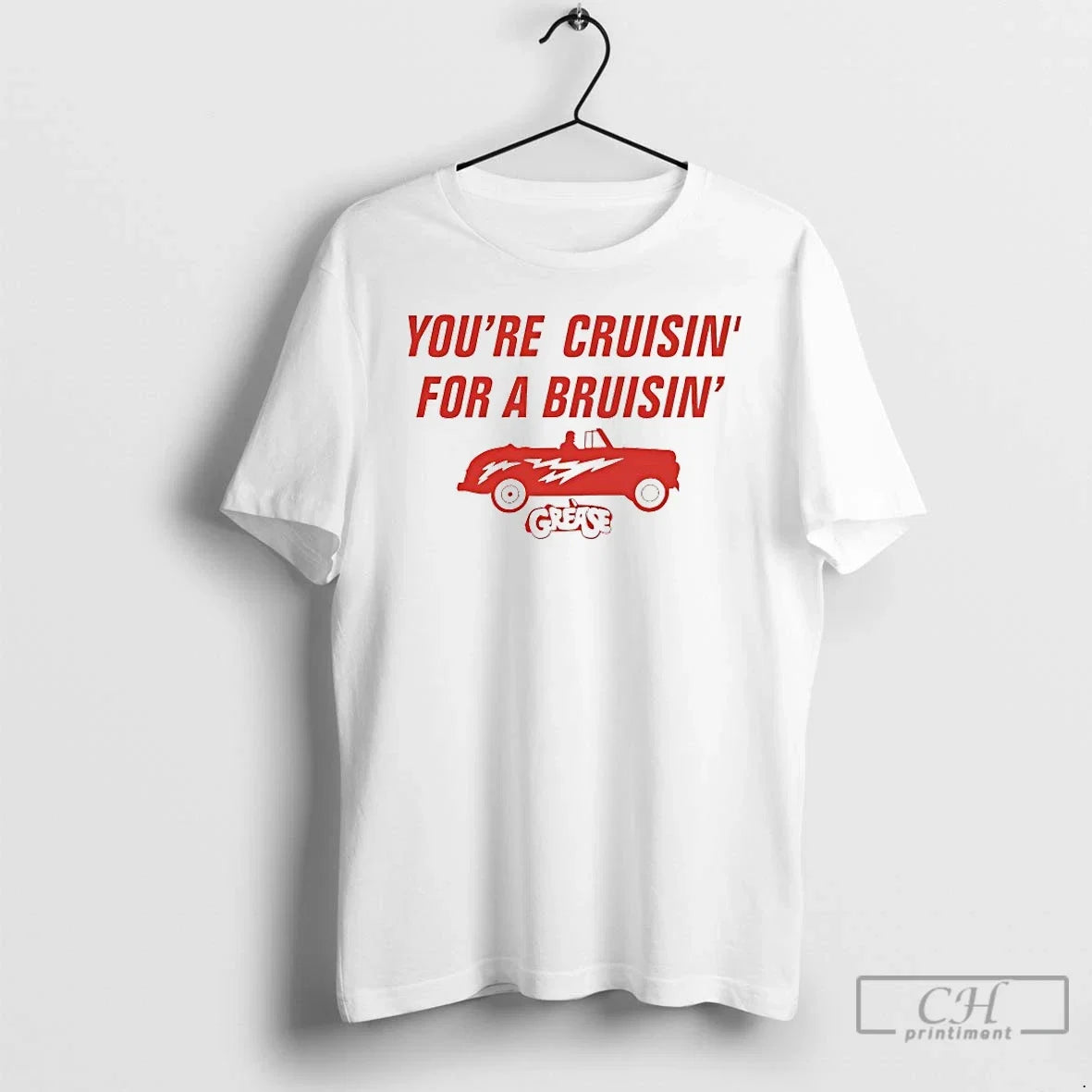 Classic Youre Cruisin For A Bruisin Grease - Adult & Kids T-Shirts, Sweatshirts & Hoodies apparel design preview 1
