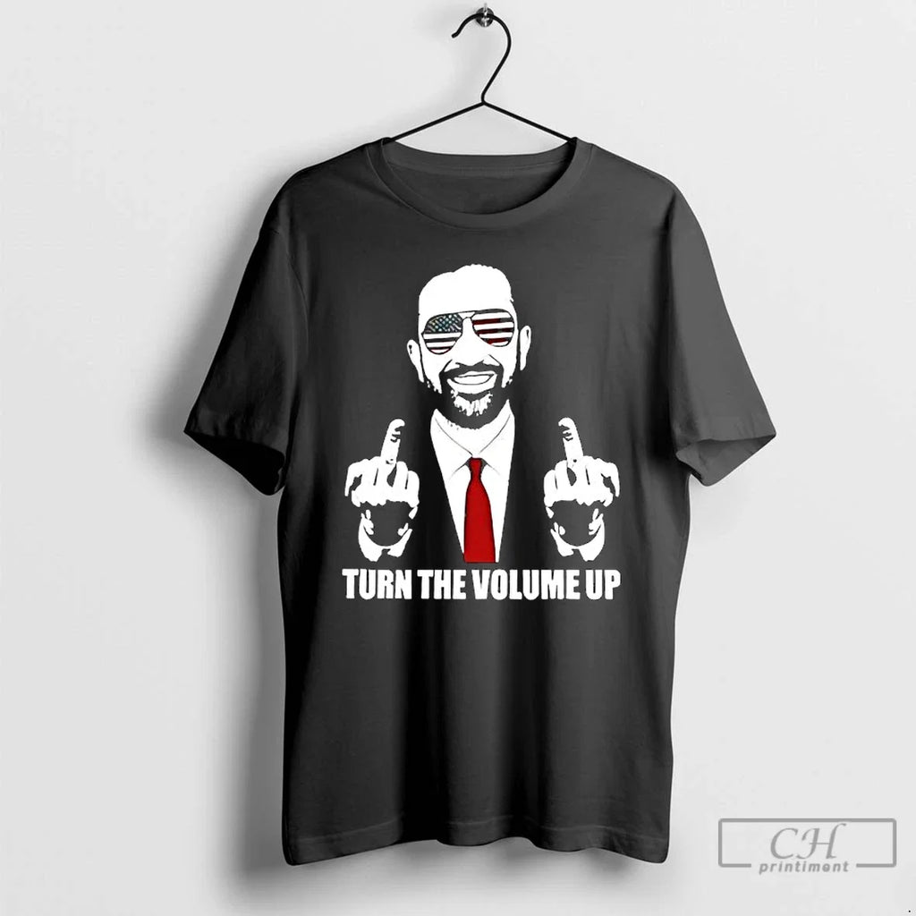 Classic Zohran Mamdani Tell Donald Trump Turn Volum - Adult & Kids T-Shirts, Sweatshirts & Hoodies apparel design preview 1