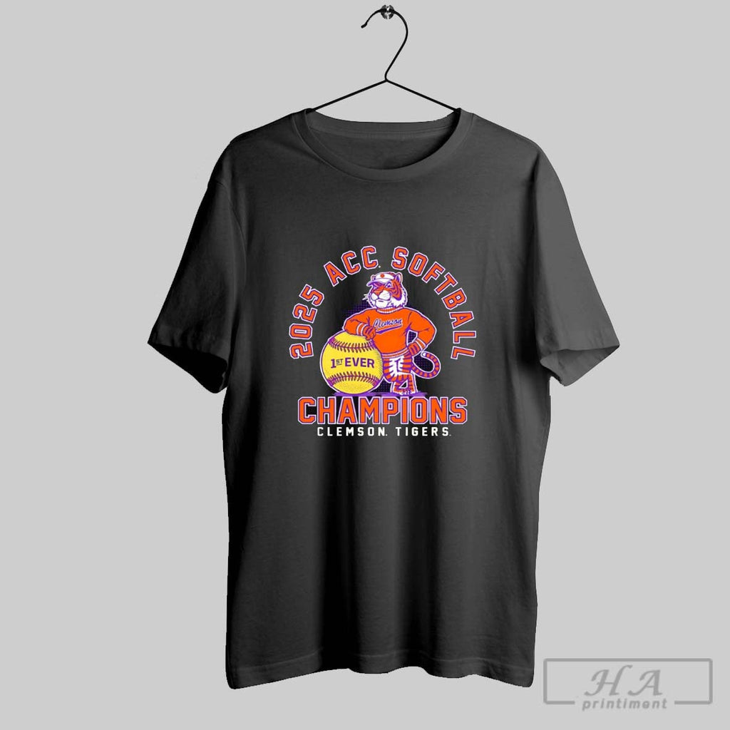Clemson Tigers 2025 Acc Softball Champions - Adult & Kids T-Shirts, Sweatshirts & Hoodies apparel design preview 1