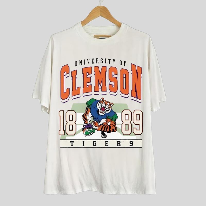 Clemson Vintage College Football Classic - Adult & Kids T-Shirts, Sweatshirts & Hoodies apparel design preview 1