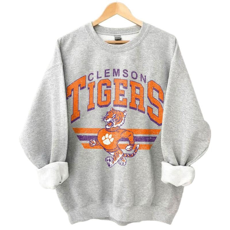 Clemson Vintage Football University - Adult & Kids T-Shirts, Sweatshirts & Hoodies apparel design preview 1