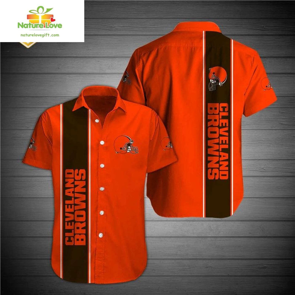 Cleveland Browns Hawaiian Show Team Spirit in Style - Adult & Kids T-Shirts, Sweatshirts & Hoodies apparel design preview 1