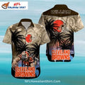 Cleveland Browns Aloha Stormy Sunset Palm Trees Theme - Adult & Kids T-Shirts, Sweatshirts & Hoodies apparel design preview 1