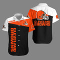 Cleveland Browns Hawaiian Classic Block Design 446852 - Adult & Kids T-Shirts, Sweatshirts & Hoodies apparel design preview 1