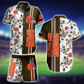 Cleveland Browns Hawaiian Classic Stripe Design - Adult & Kids T-Shirts, Sweatshirts & Hoodies apparel design preview 1
