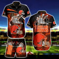 Cleveland Browns Hawaiian Electric Grip Design 208295 - Adult & Kids T-Shirts, Sweatshirts & Hoodies apparel design preview 1