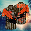 Cleveland Browns Hawaiian Flag Wave Design 515554 - Adult & Kids T-Shirts, Sweatshirts & Hoodies apparel design preview 1
