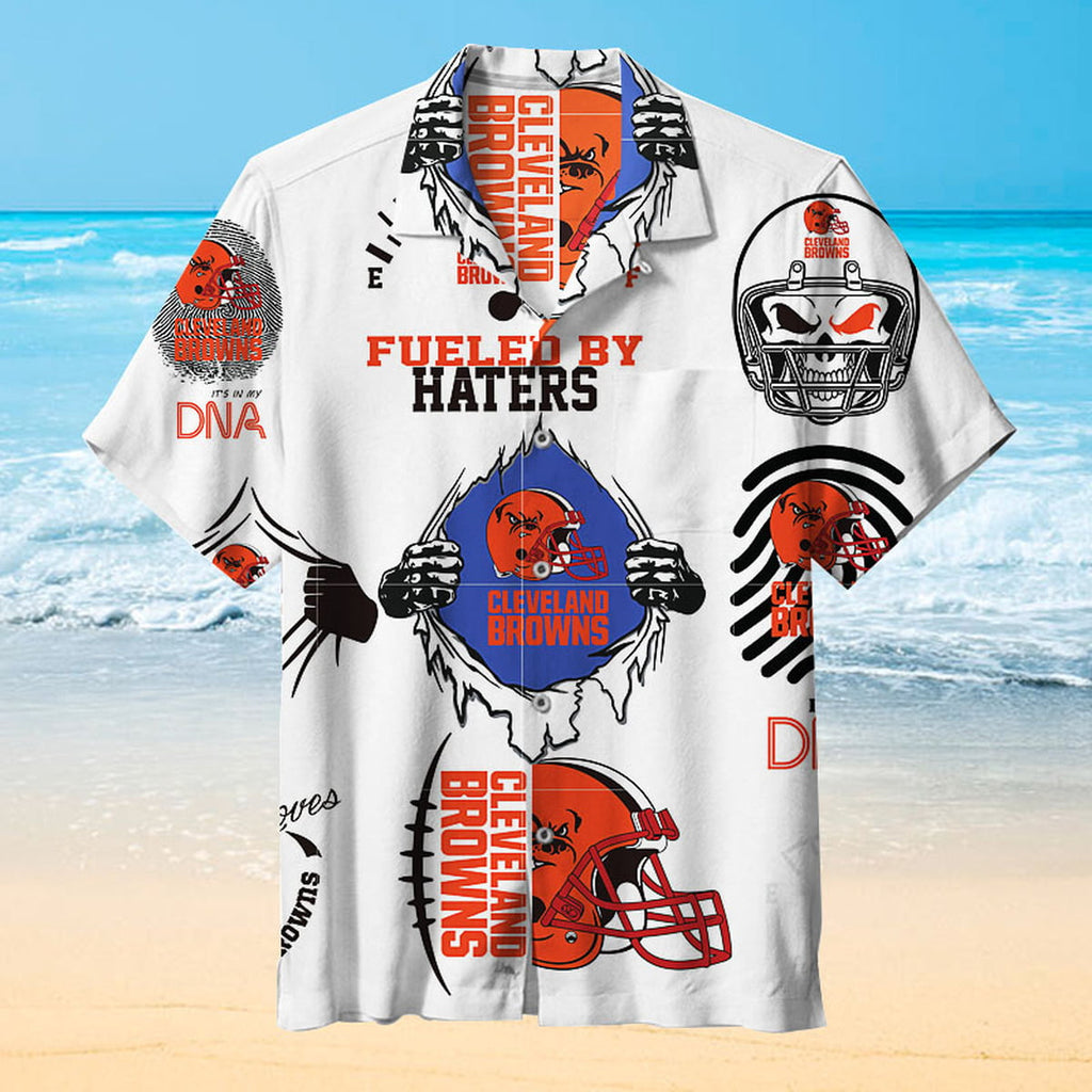 Cleveland Browns Haters Fuel Hawaiian 360584 - Adult & Kids T-Shirts, Sweatshirts & Hoodies apparel design preview 1