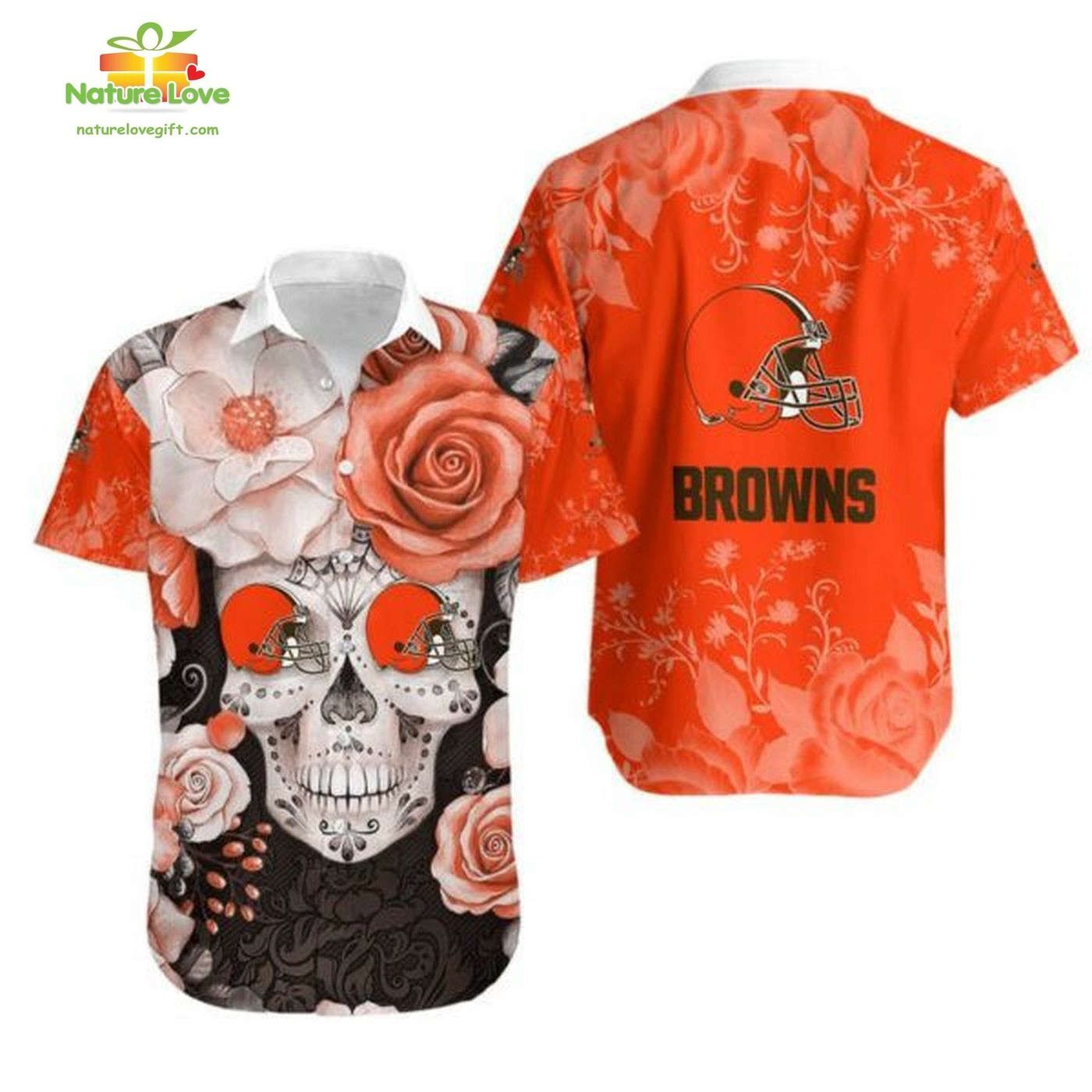 Cleveland Browns Hawaiian Stylish Football Fan Gear - Adult & Kids T-Shirts, Sweatshirts & Hoodies apparel design preview 1