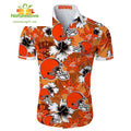 Cleveland Browns Hawaiian Tropical Floral Short - Adult & Kids T-Shirts, Sweatshirts & Hoodies apparel design preview 1