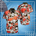 Cleveland Browns Hawaiian Hibiscus Splash Design - Adult & Kids T-Shirts, Sweatshirts & Hoodies apparel design preview 1
