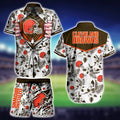 Cleveland Browns Hawaiian Hidden Strength Design by - Adult & Kids T-Shirts, Sweatshirts & Hoodies apparel design preview 1
