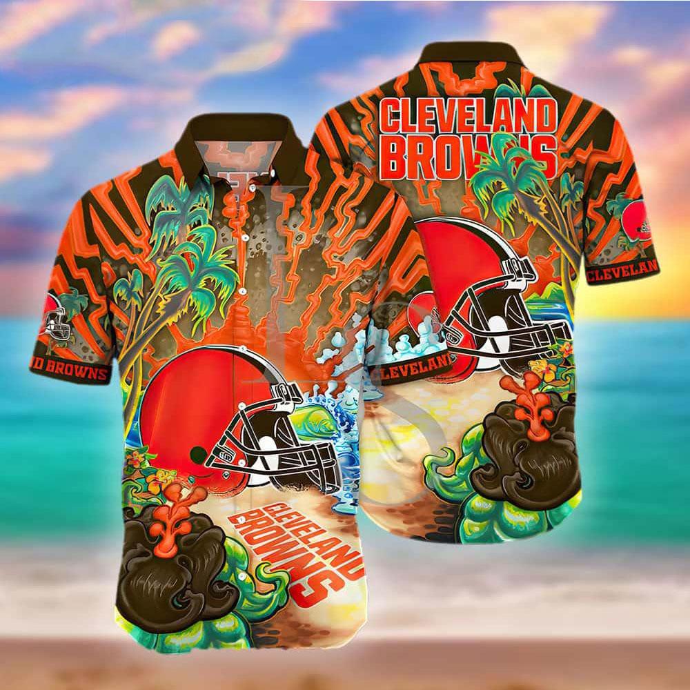 Cleveland Browns Hawaiian Island Heat Design 117670 - Adult & Kids T-Shirts, Sweatshirts & Hoodies apparel design preview 1