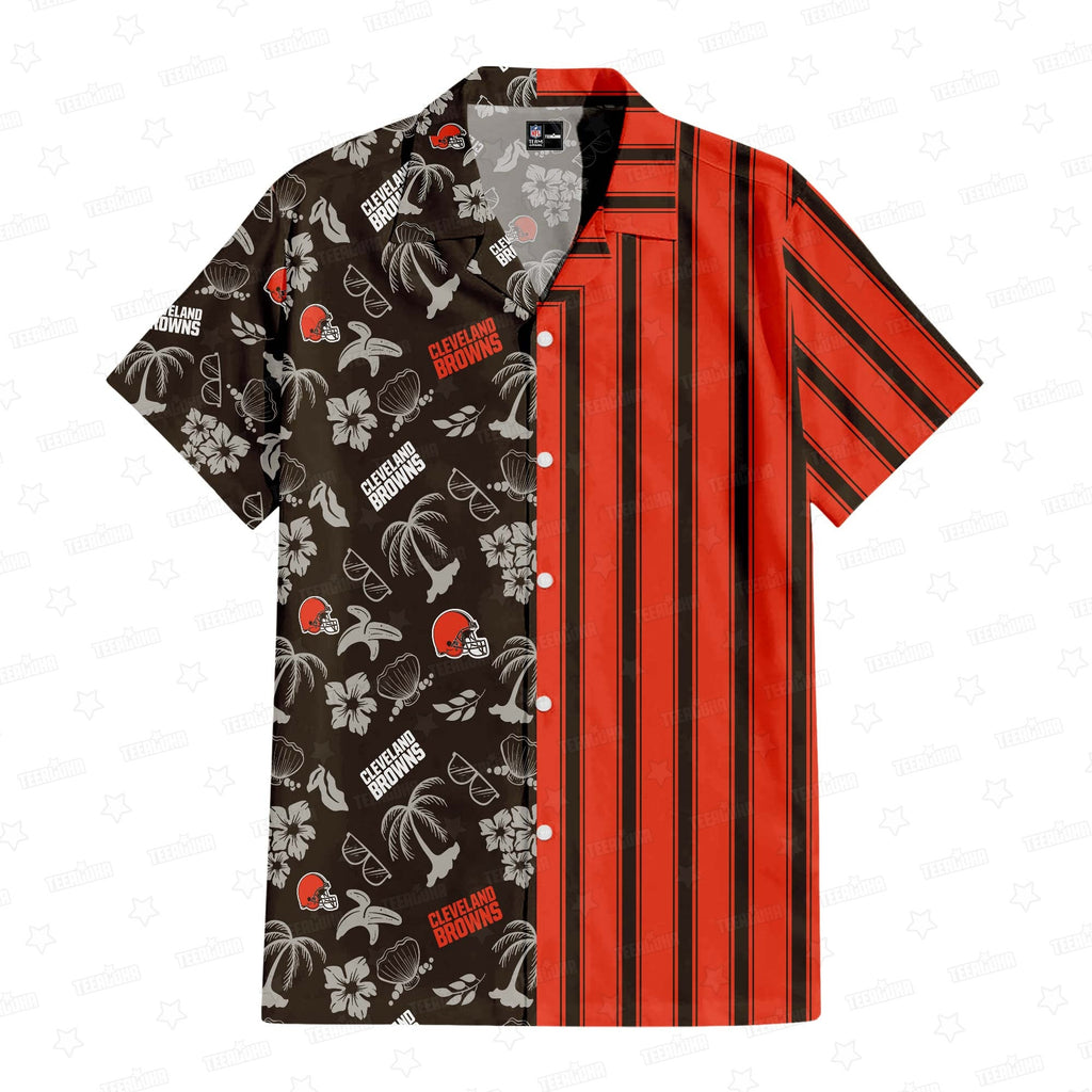 Cleveland Browns Hawaiian Ocean Breeze Design 475302 - Adult & Kids T-Shirts, Sweatshirts & Hoodies apparel design preview 1