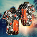 Cleveland Browns Hawaiian Stars Stripes Design 849702 - Adult & Kids T-Shirts, Sweatshirts & Hoodies apparel design preview 1