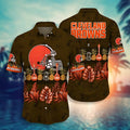 Cleveland Browns Hawaiian Tropical Paradise Design - Adult & Kids T-Shirts, Sweatshirts & Hoodies apparel design preview 1