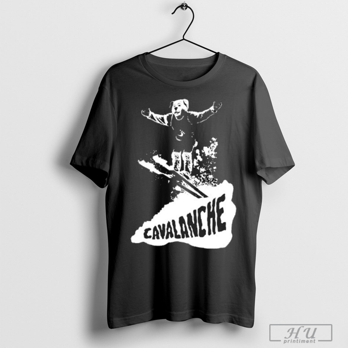 Cleveland Cavaliers Cavalanche Moondog Ski Mascot - Adult & Kids T-Shirts, Sweatshirts & Hoodies apparel design preview 1